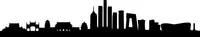 Beijing Skyline Silhouette Decal / Sticker 01