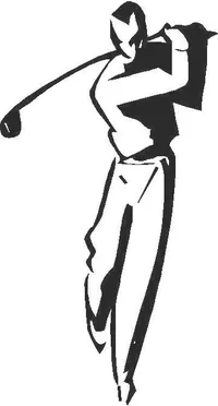 Golfer Golf Decal / Sticker 16