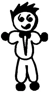 Tuxedo Guy Stick Figure Decal / Sticker