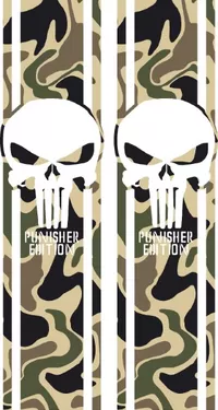 Camo Punisher Edition Truck Bed Stripes Decals / Stickers 11