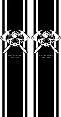 Firefighter Edition Truck Bed Stripes Decals / Stickers 10