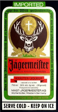 Jagermeister Label Decal / Sticker