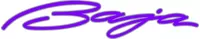 Purple Baja Decal / Sticker with Silver Outline 135