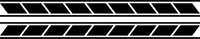 Yamaha Slanted Stripe Decal / Sticker 21 Set of 2