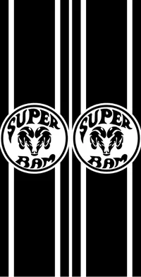 Super Ram Truck Bed Stripes Decals / Stickers 05