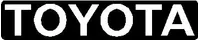 Boxed Toyota Lettering Decal / Sticker