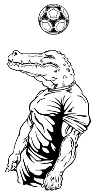 Soccer Gators Mascot Decal / Sticker 3