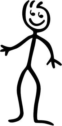 Stick Figure Son Decal / Sticker 01