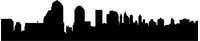 New York Skyline Silhouette Decal / Sticker 07