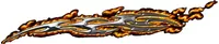 True Fire Chrome Slash Tribal 2 Decal / Sticker