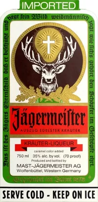 Jagermeister Label Decal / Sticker