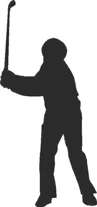 Golfer Golf Decal / Sticker 15