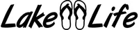 Lake Life Flip-Flops Decal / Sticker 06