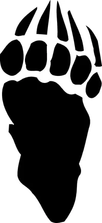 Paw Mascot Decal / Sticker