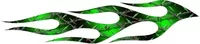 Green Diamond Wire Flames Decal / Sticker 16