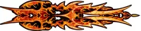 True Fire Decal / Sticker X02