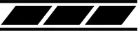 Yamaha Stripe Decal / Sticker 17 Set of 2