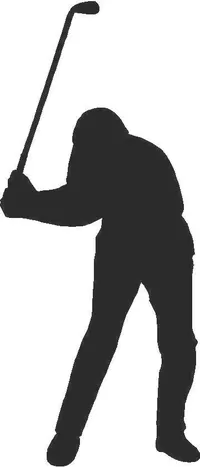 Golfer Golf Decal / Sticker 11