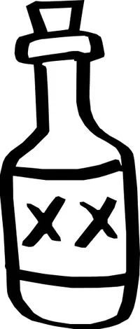 Booze Bottle Decal / Sticker 01