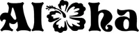 Aloha Flower Decal / Sticker 05