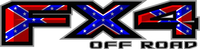 Z Confederate - Rebel Flag FX4 Off-Road Decal / Sticker 20