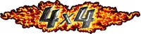 Z True Fire 4x4 B Decal / Sticker B