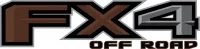 Z Brown, Gray and Black FX4 Off-Road Decal / Sticker 51