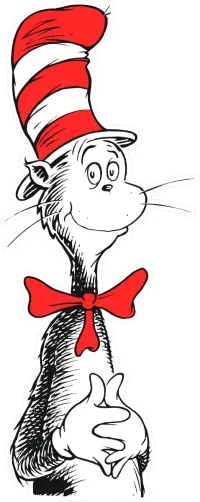 Cat In The Hat Decal / Sticker 05