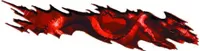 Red Torn Dragon Graphic Decal / Sticker