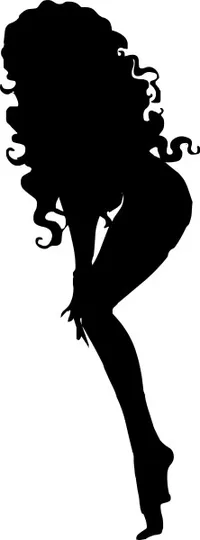 Sexy Girl Silhouette Decal / Sticker 07