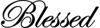 Blessed Lettering Decal / Sticker 01
