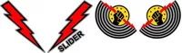 Top Gun Slider Helmet Decal / Sticker Set 01