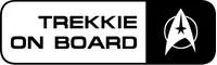 Trekkie on Board Decal / Sticker 02