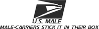 Male Carriers Stick it in Their Box Decal / Sticker