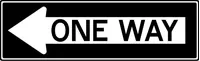 One Way Decal / Sticker 04