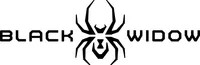 Black Widow Spider and Lettering Decal / Sticker 16