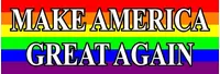 LGBT Flag MAGA Decal / Sticker 05