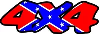 Z 4x4 Confederate Flag Decal / Sticker 04