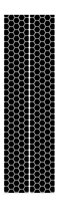 10 Inch Honeycomb Dual Racing Stripe Decal / Sticker