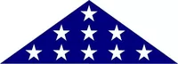 American Burial Flag Decal / Sticker 45