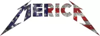 Metallica Style Merica Decal / Sticker 03