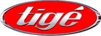 Simulated 3D Chrome Red Tige Decal / Sticker 22