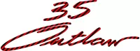 Red Carbon Fiber Baja 35 Outlaw Decal / Sticker 156