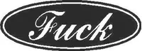 Fuck Oval Decal / Sticker 01