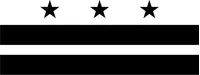 Washington D.C. Flag Decal / Sticker 02