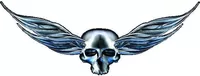 Winged Skull Decal / Sticker