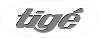 White Oval Tige Decal / Sticker