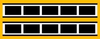 Yamaha Stripe Decal / Sticker 19 Set of 2