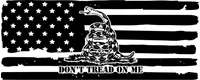 Don't Tread on Me American Flag Decal / Stickers 06