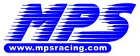 Blue and White MPS Racing Decal / Sticker 02